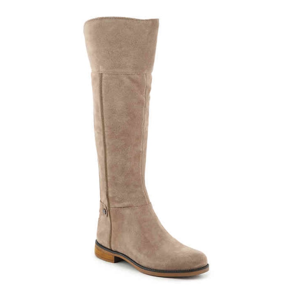 Franco Sarto Tan Caydee Suede Boots